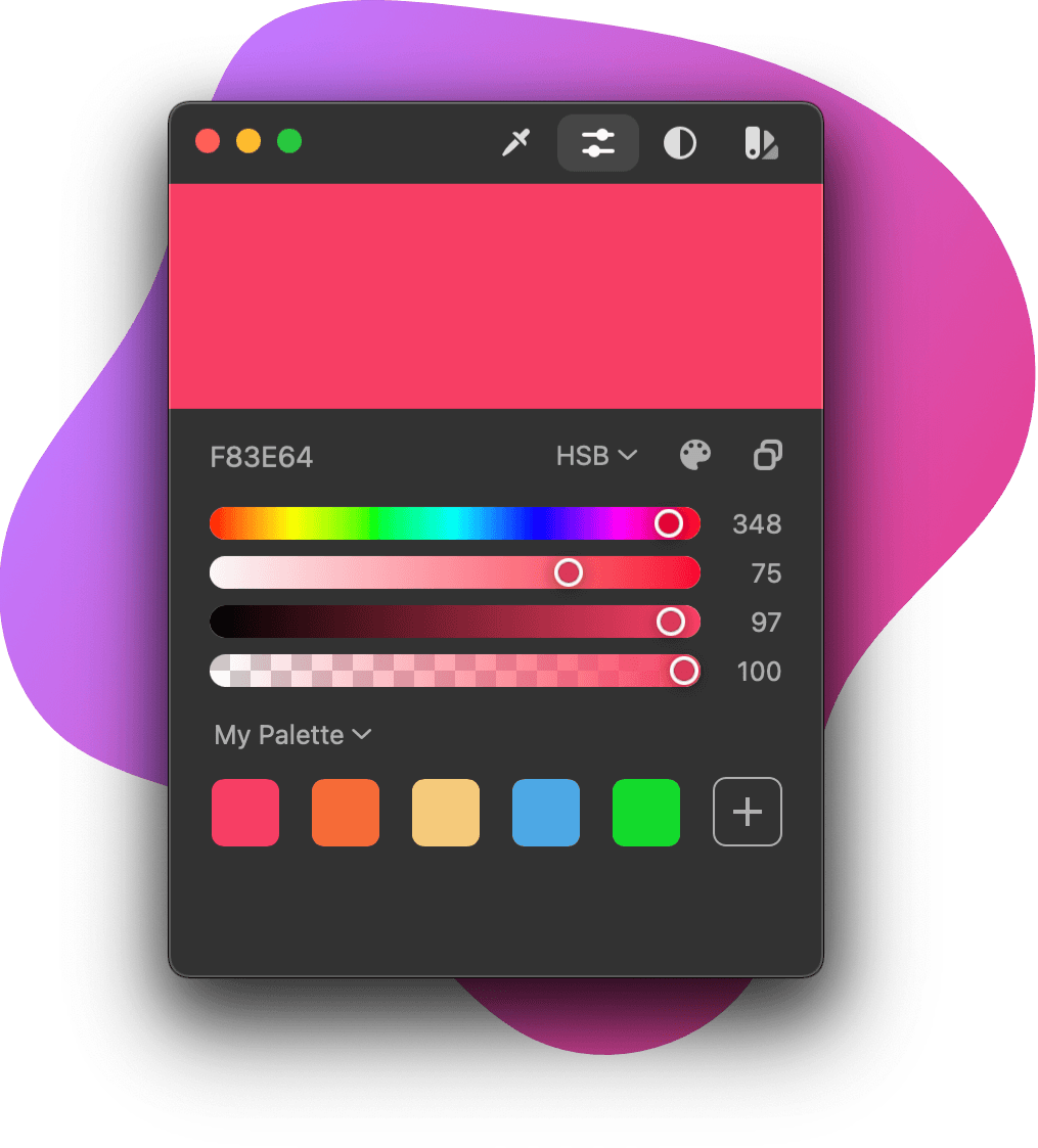 ColorSlurp app interface